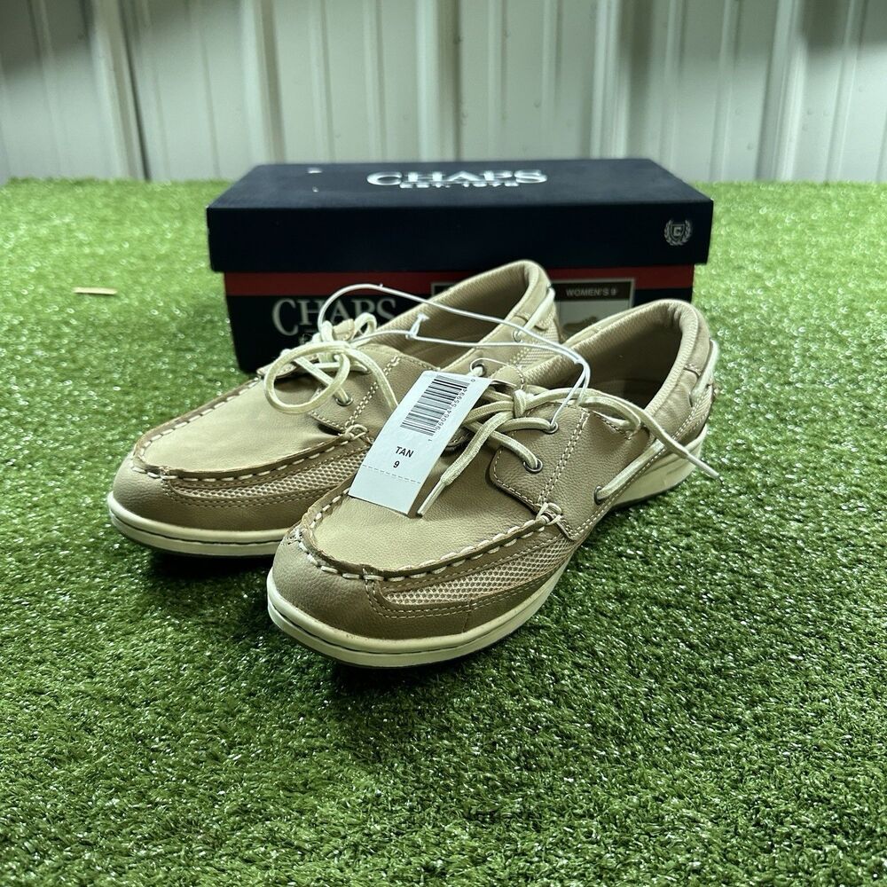 Chaps Dana Women's Size 9 Tan Boat Shoes Loafers New in Box